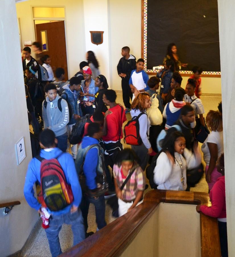 Students struggle through halls