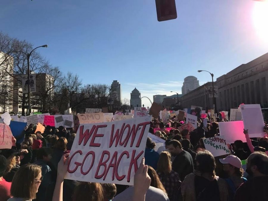 Students attend womans march