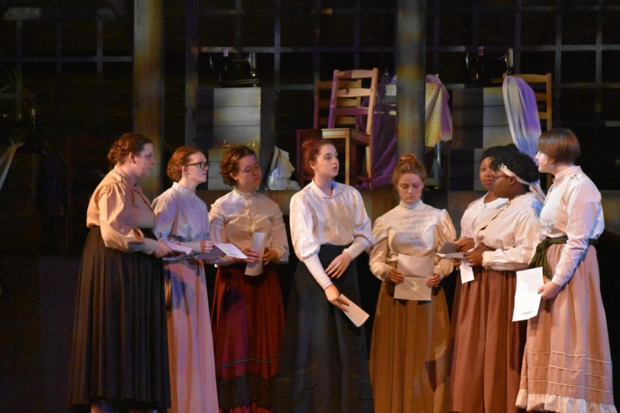 Students incorporate history into fall play, ‘Triangle’