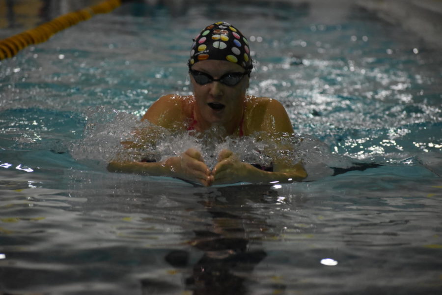 Grilc swims her way to  potential state qualification