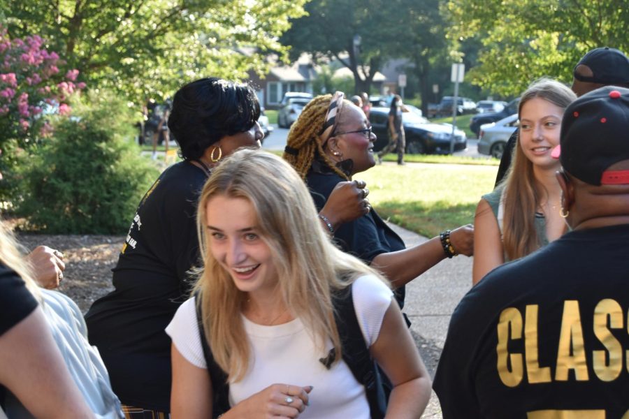 Students walk red carpet August 27  