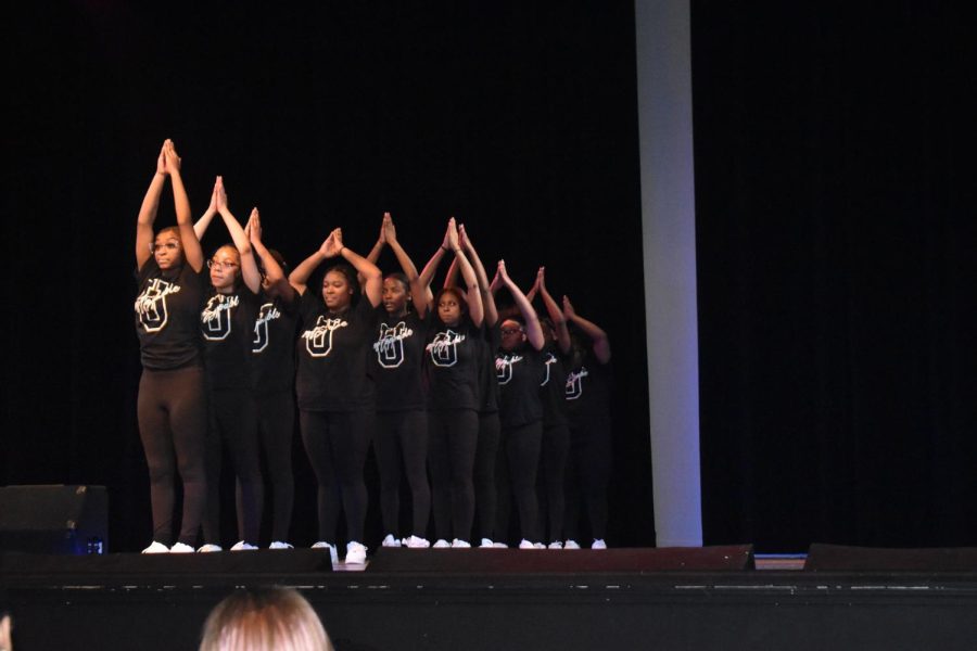 Step team debuts at BHM assembly