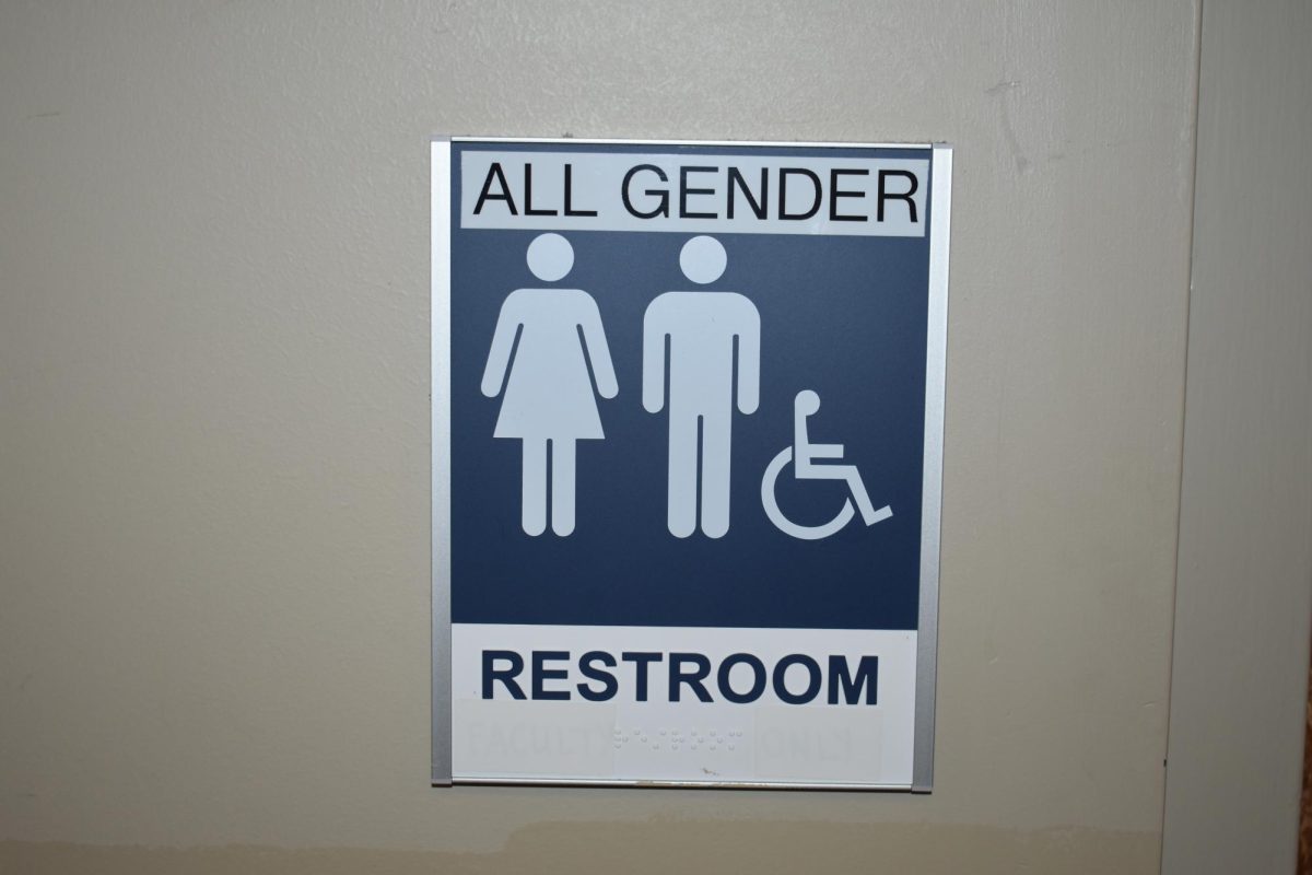 The+sign+that+designates+the+all+gender+bathroom+on+the+third+floor.